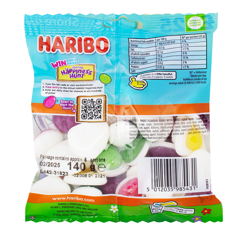 Haribo Easter Eggs Galore 140g - 12 Pack   Nutrition Facts Ingredients