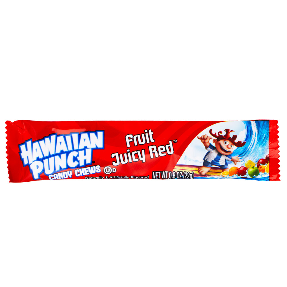 Hawaiian Punch Chew Bars Fruit Juicy Red .8oz - 36 Pack