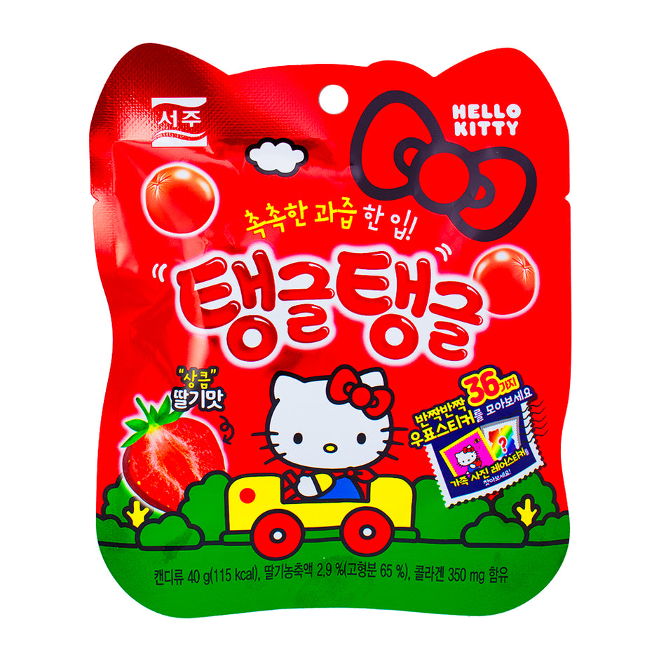 Hello Kitty Juicy Strawberry Jelly with Sticker (Korea) - 40g - 6 Pack