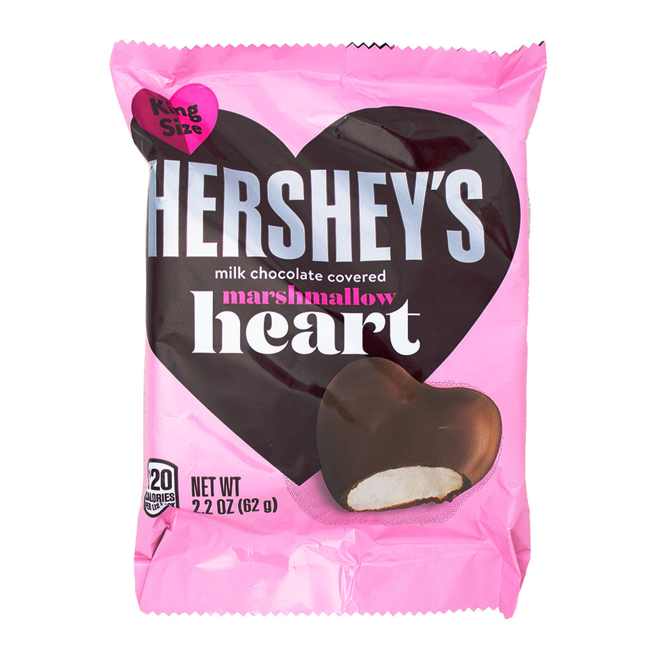 Hershey's Milk Chocolate Covered Marshmallow Heart 2.2oz - 24 Pack - Hershey's Chocolate - Valentine's Day - Candy Store