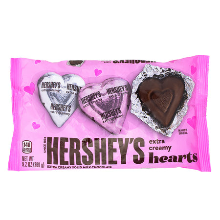 Hershey's Extra Creamy Hearts 9.2oz - 1 Bag - Hersheys Chocolate - Candy Store - Valentines Day - Valentines Day Chocolate