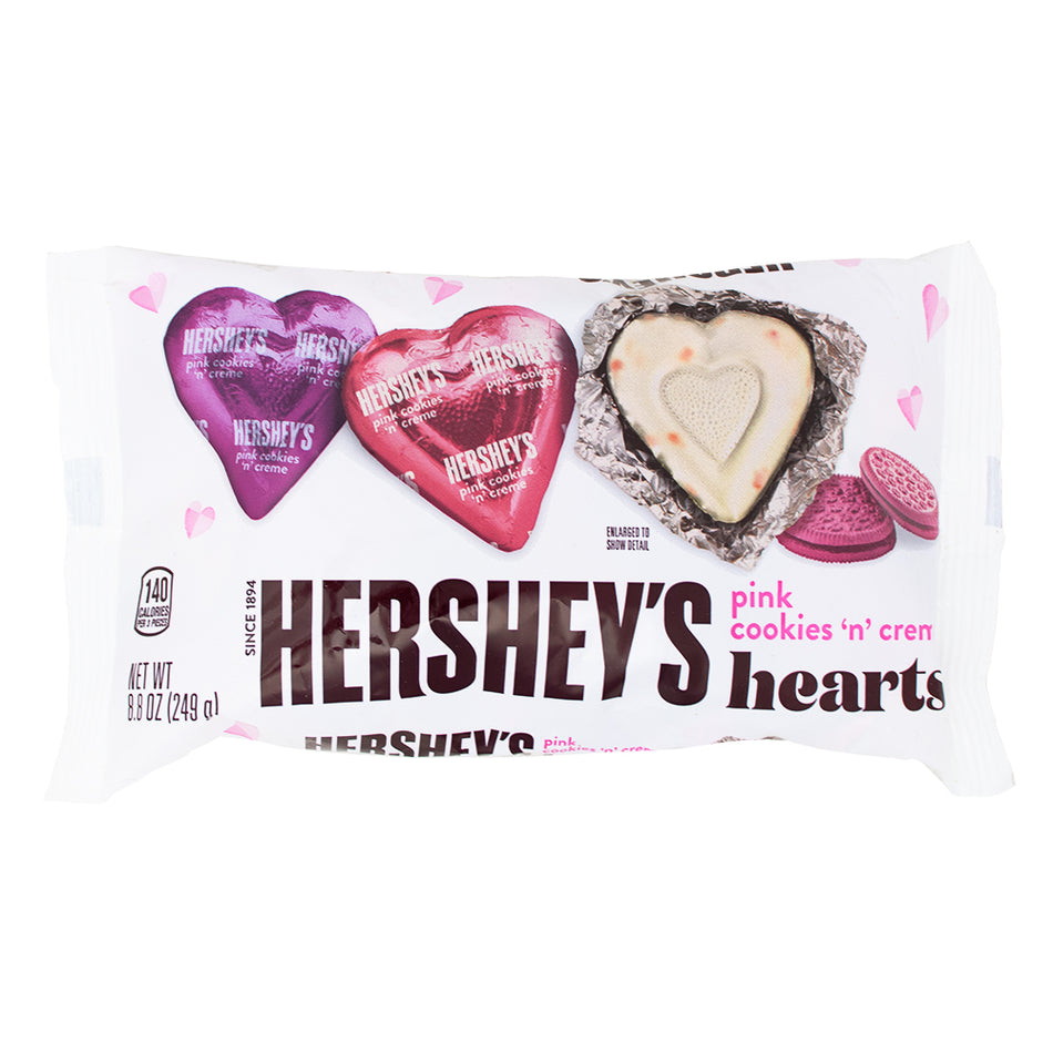 Hershey's Pink Cookies 'n' Creme 8.8oz - 1 Bag - Hershey's - Hershey's Chocolate - Hersheys Chocolate - Candy Store - Valentines Day - Valentines Day Chocolate