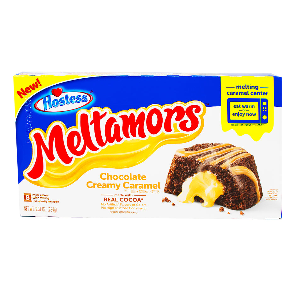 Hostess Meltamors Chocolate Creamy Caramel 264g (8 Cakes) - 1 Box
