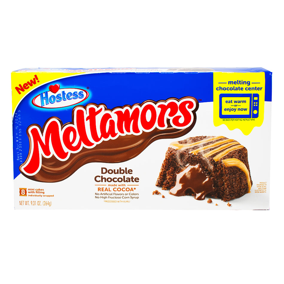 Hostess Meltamors Double Chocolate 264g (8 Cakes) - 1 Box