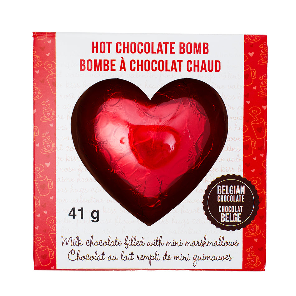 Heart Valentine's Hot Chocolate Bomb  41g - 12 Pack