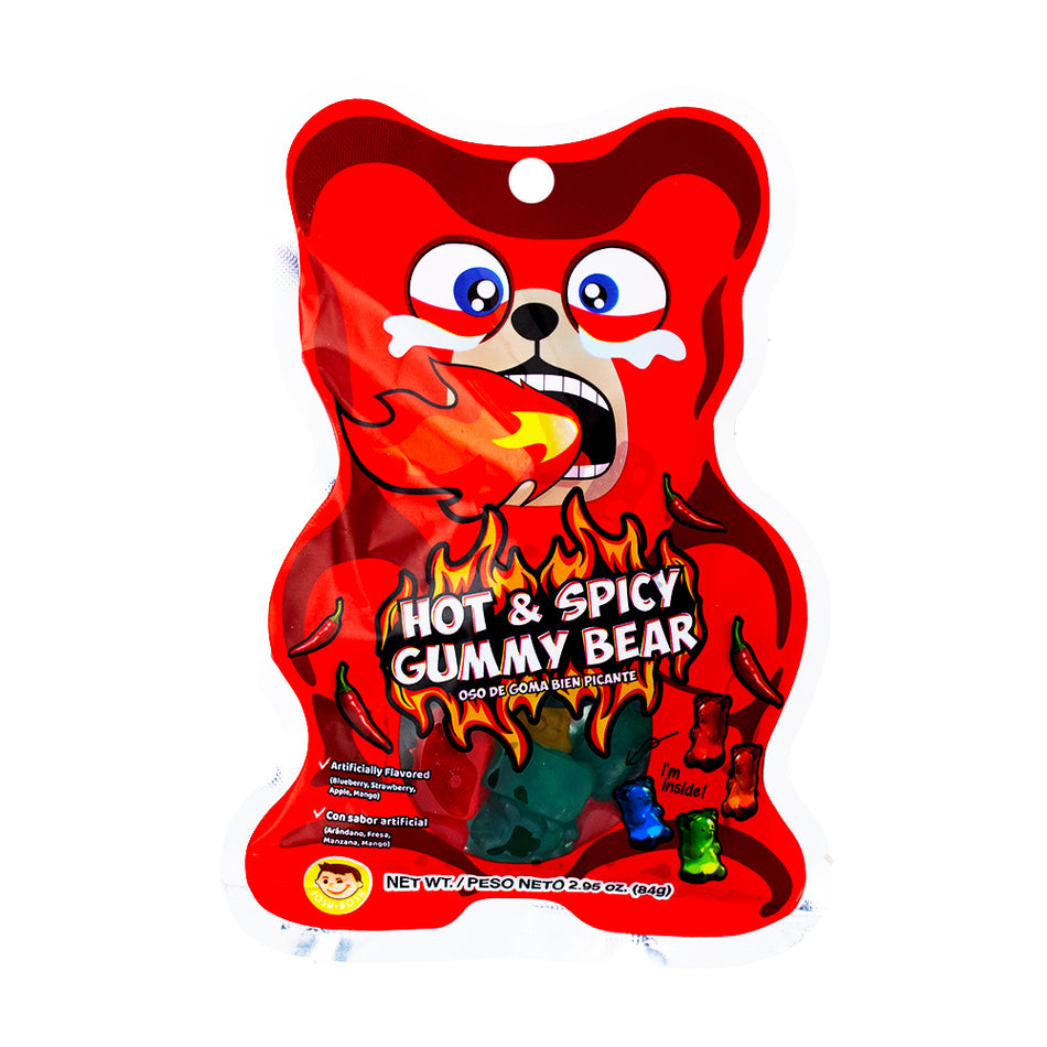 Hot & Spicy Gummy Bear 2.95oz - 48 Pack