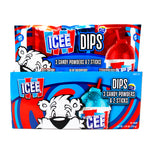 Icee 3 Piece Dips Candy Powder Sticks 1.41oz - 18 Pack