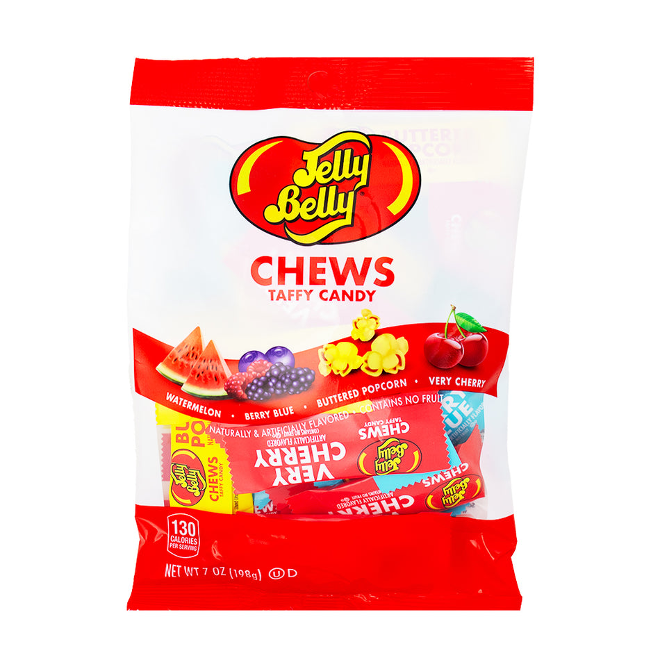 Jelly Belly Chews Peg Bag 7oz - 12 Pack