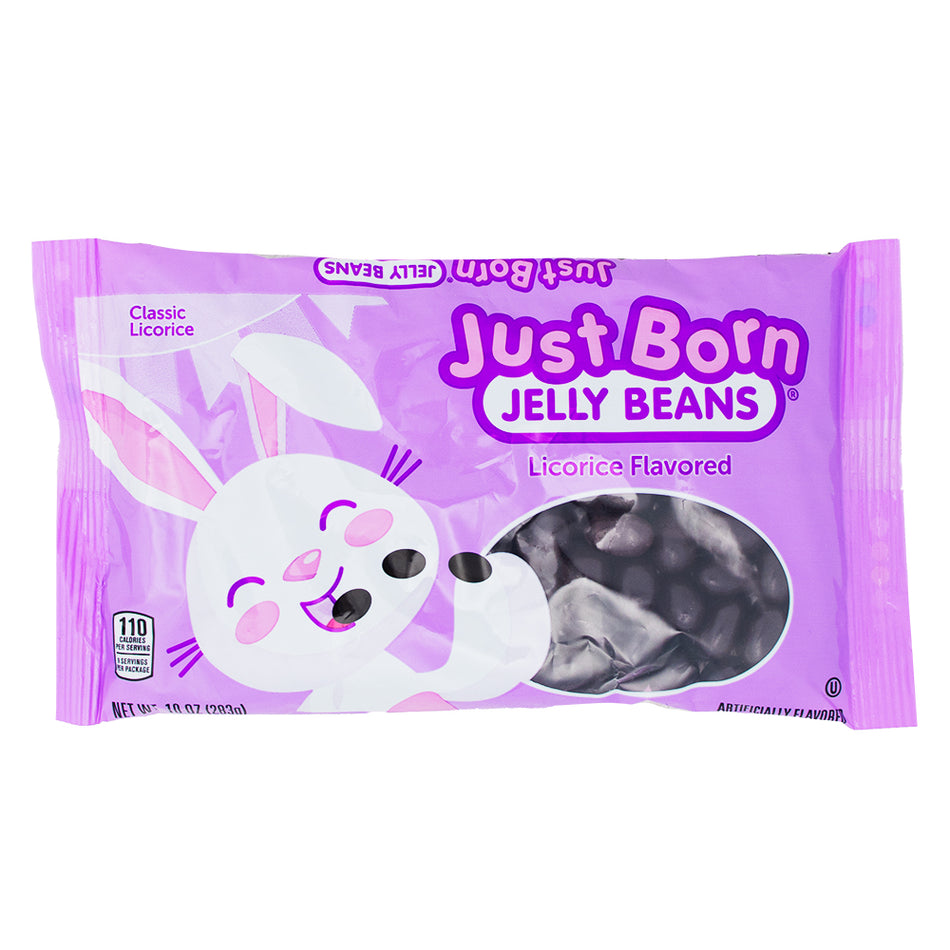 Just Born Licorice Flavored Jelly Beans 10oz - 24 Pack