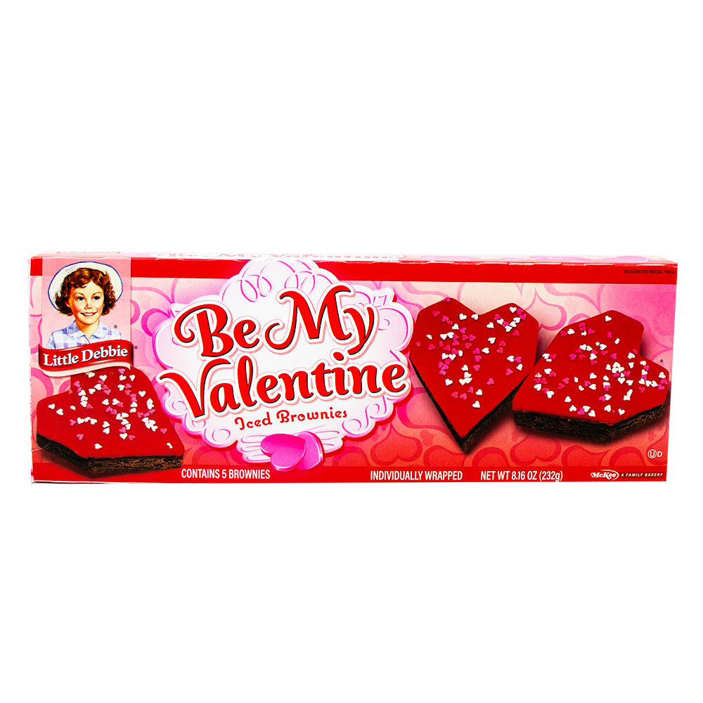 Little Debbie Valentine Brownies (5 Pieces) 232g - 1 Box