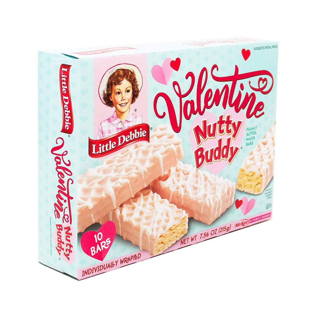 Little Debbie Valentine Nutty Buddy (10 Pieces) 215g - 1 Box