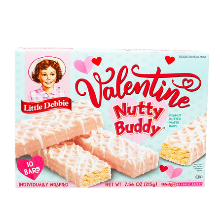 Little Debbie Valentine Nutty Buddy (10 Pieces) 215g - 1 Box