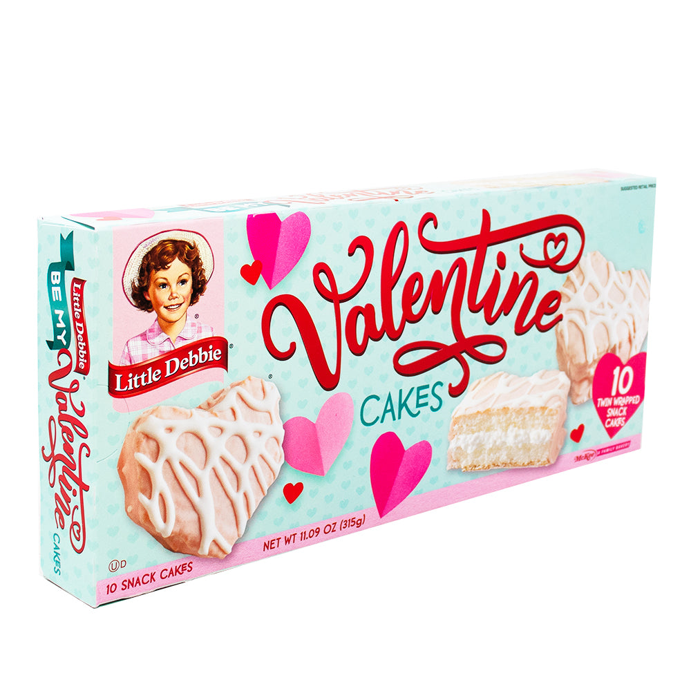 Little Debbie Valentine Vanilla Heart Cakes (10 Pieces) 315g - 1 Box