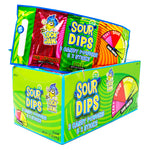 Lock Jaw 3 Piece Dips Sour Powder Sticks 1.41oz - 18 Pack