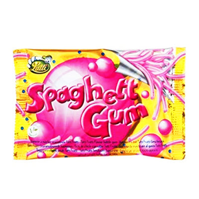 Lutti Tutti Frutti Spaghetti Bubble Gum 35g - 24 Pack