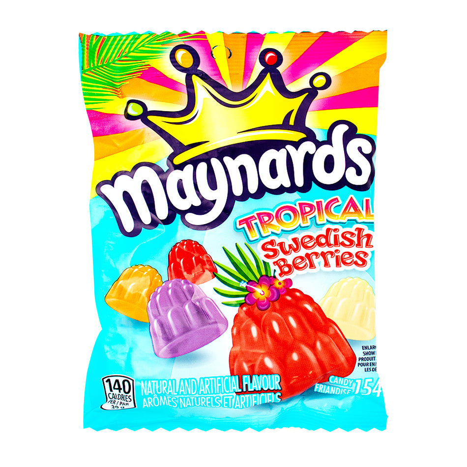 Maynards Tropical Swedish Berries Candy 154g - 12 Pack