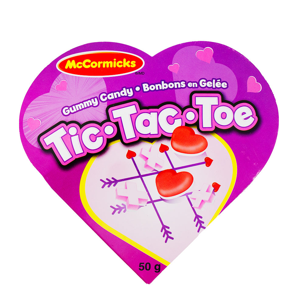 McCormick's Tic Tac Toe Gummies Valentine's Gift Box 50g - 24 Pack