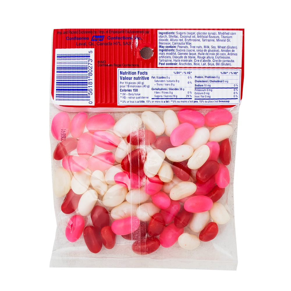 McCormick's Valentine Jelly Beans 125g  - 12 Pack Nutrition Facts Ingredients  - McCormick's Candy - Canadian Candy - Jelly Beans - Valentine's Day - Wholesale Candy - Candy Store