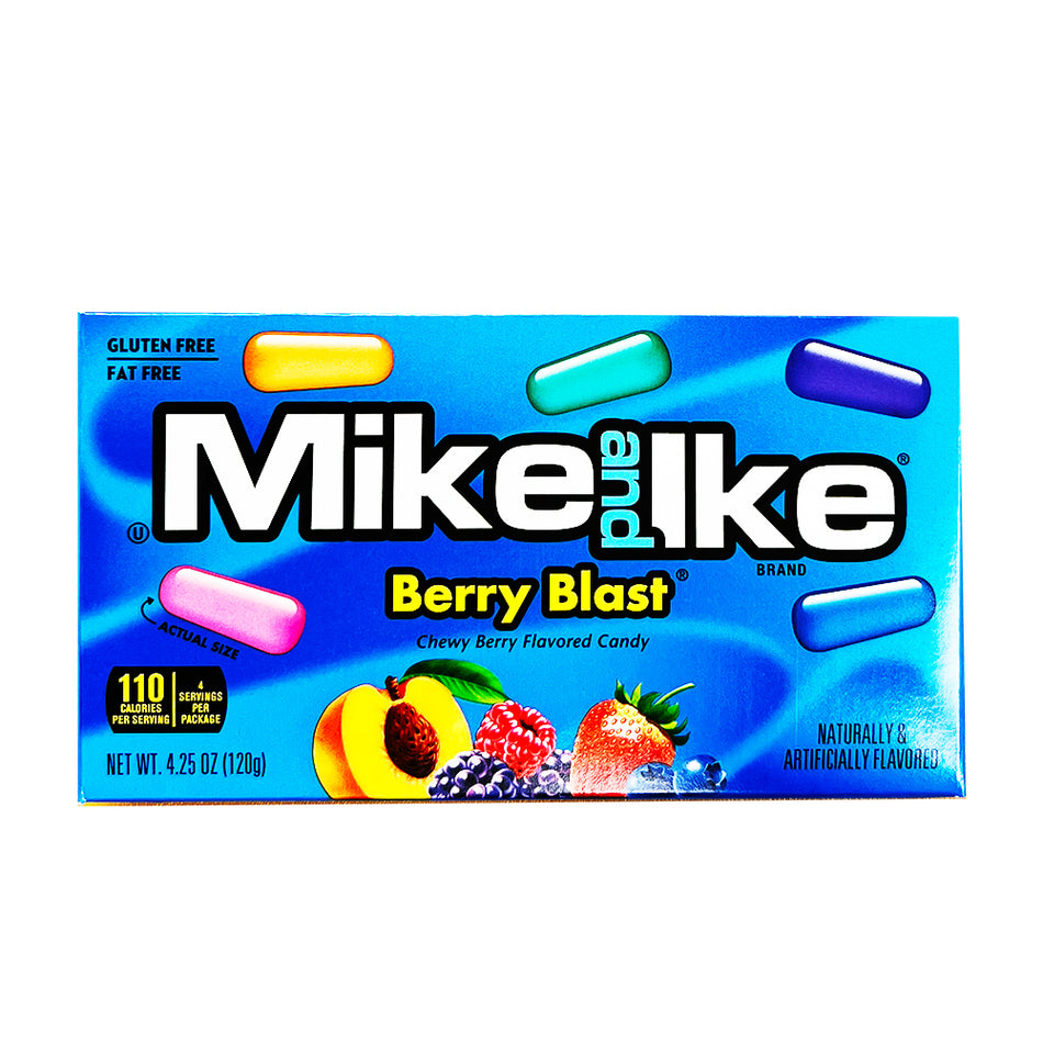  Mike and Ike  Berry Blast Candy Theater Box - 12  Pack Nutrition Facts Ingredients