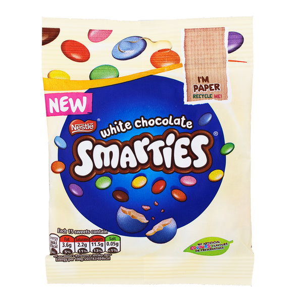 Smarties White Chocolate 100g (UK) - 8 Pack 
