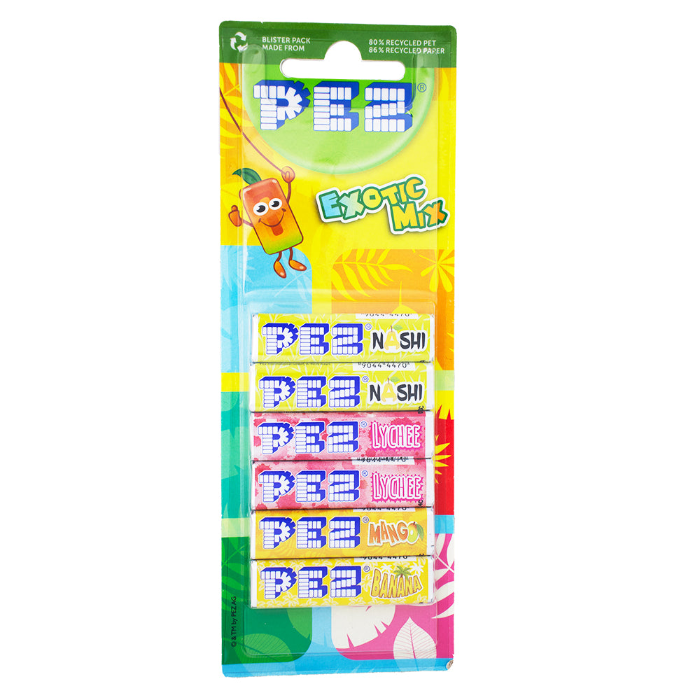 Pez Exotic Mix 6ct (UK) 51g - 18 Pack