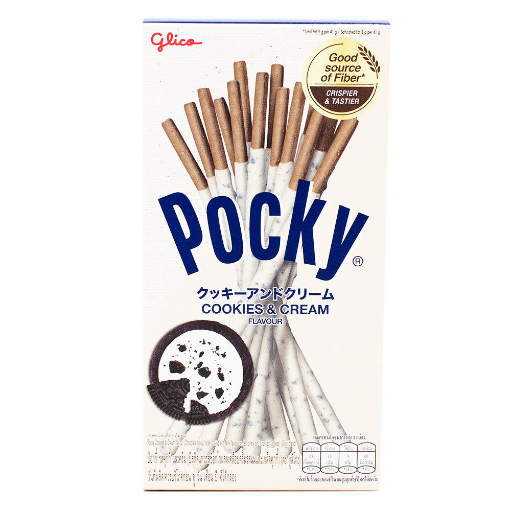 Glico Pocky Cookes & Cream 43g (Thailand) - 10 Pack