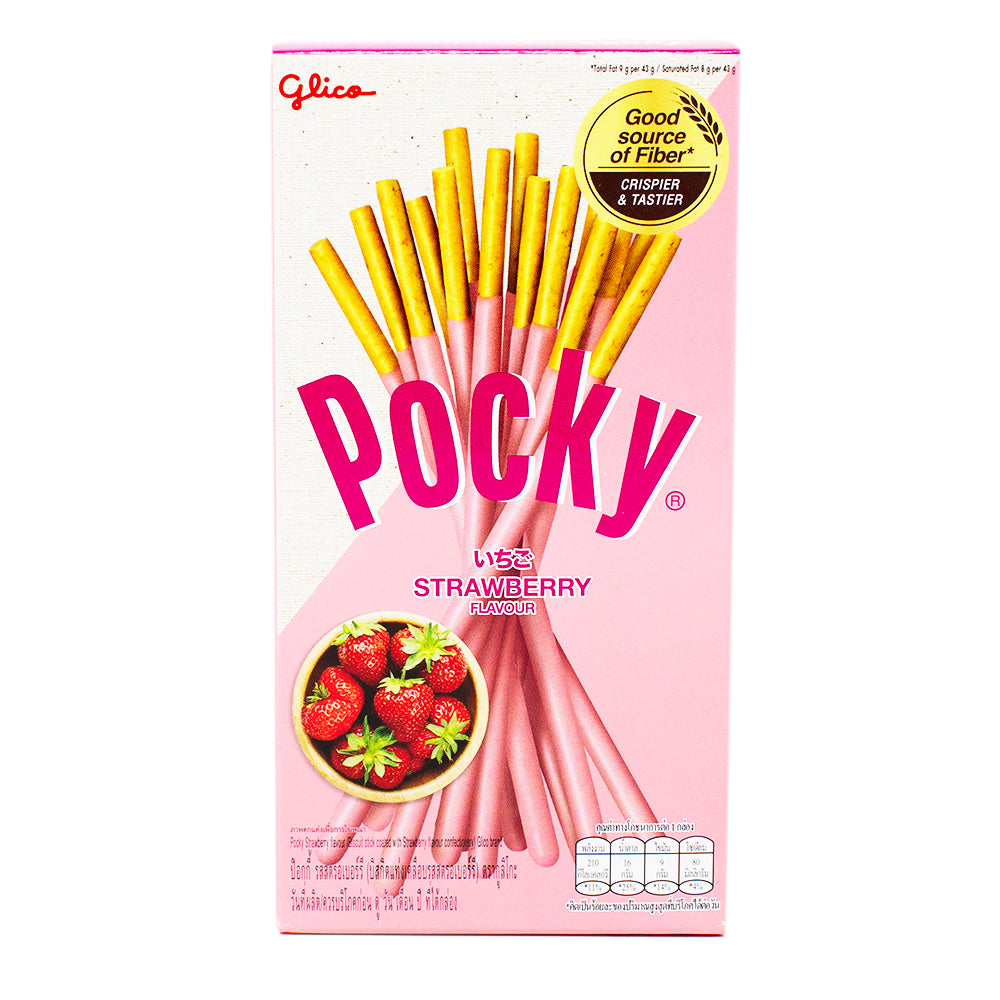 Glico Pocky Strawberry 43g (Thailand) - 10 Pack