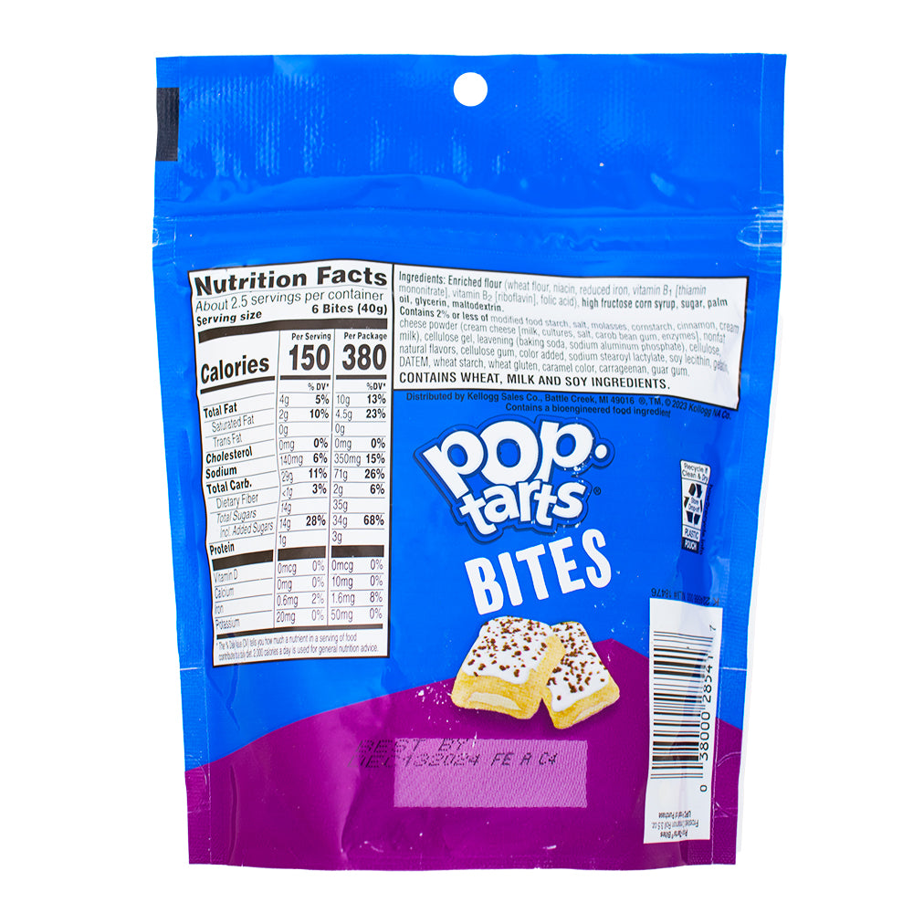 Pop-Tarts Bites Frosted Cinnamon Roll 3.5oz - 6 pack  Nutrition Facts Ingredients