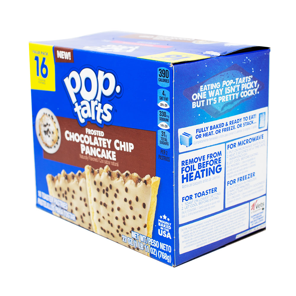 Pop-Tarts Frosted Chocolatey Chip Pancake 16 Pack 27oz - 1 Pack