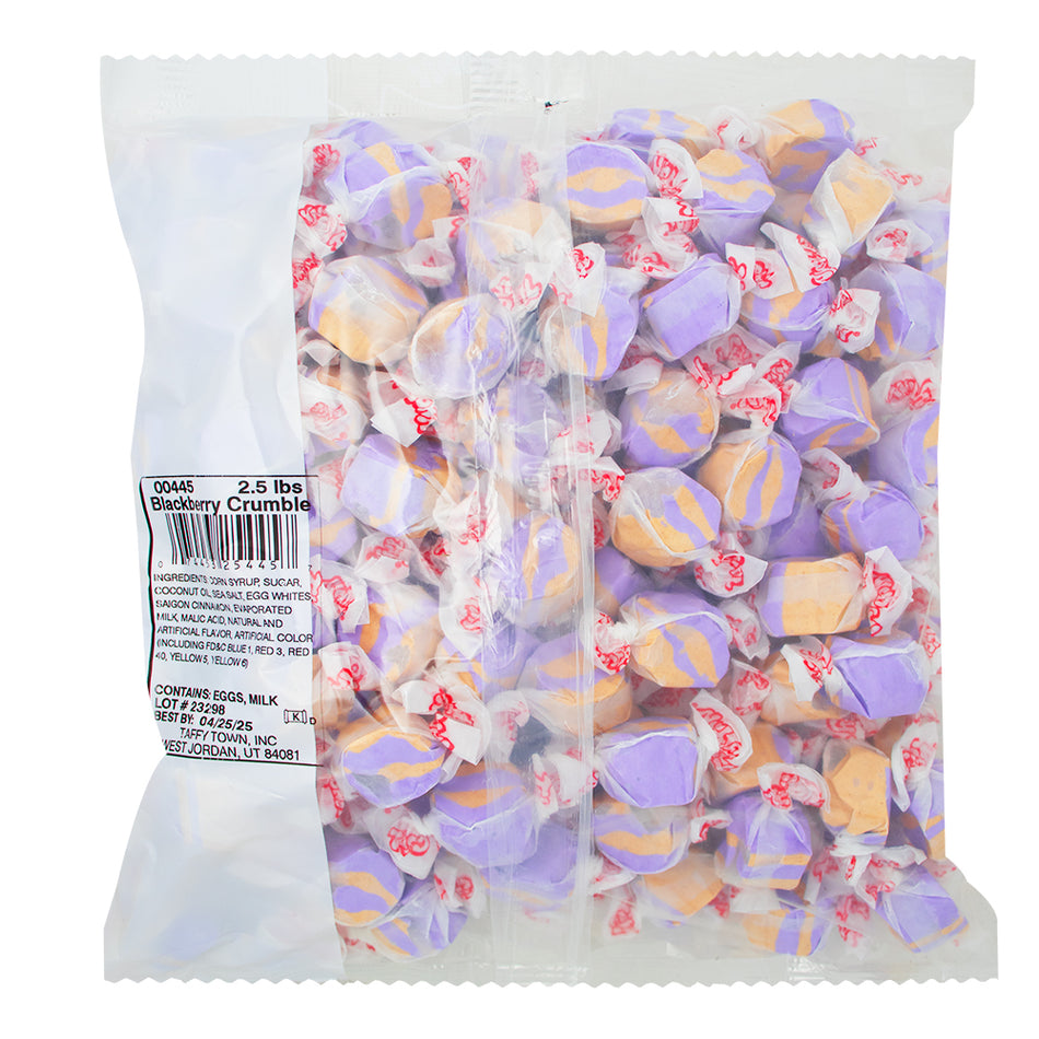 Salt Water Taffy - Blackberry Crumble 2.5lb - 1 Pack  Nutrition Facts Ingredients