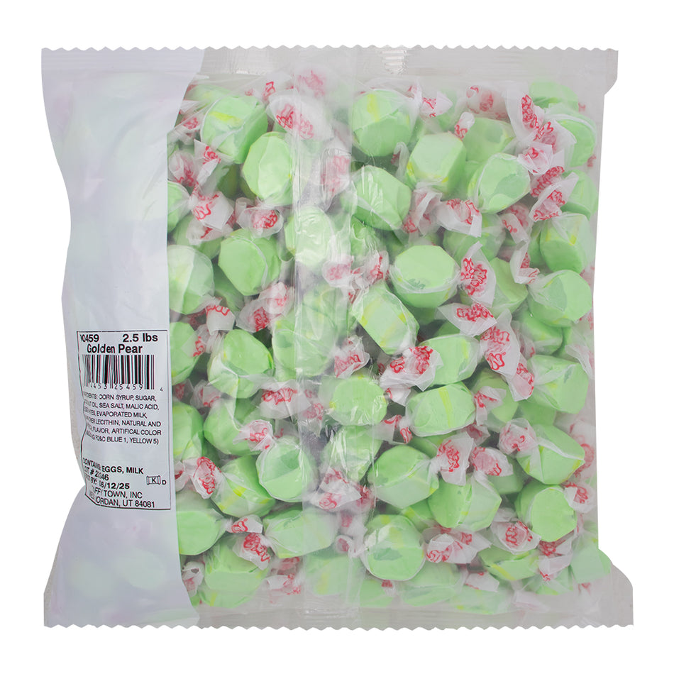 Salt Water Taffy - Golden Pear 2.5lb - 1 Pack  Nutrition Facts Ingredients