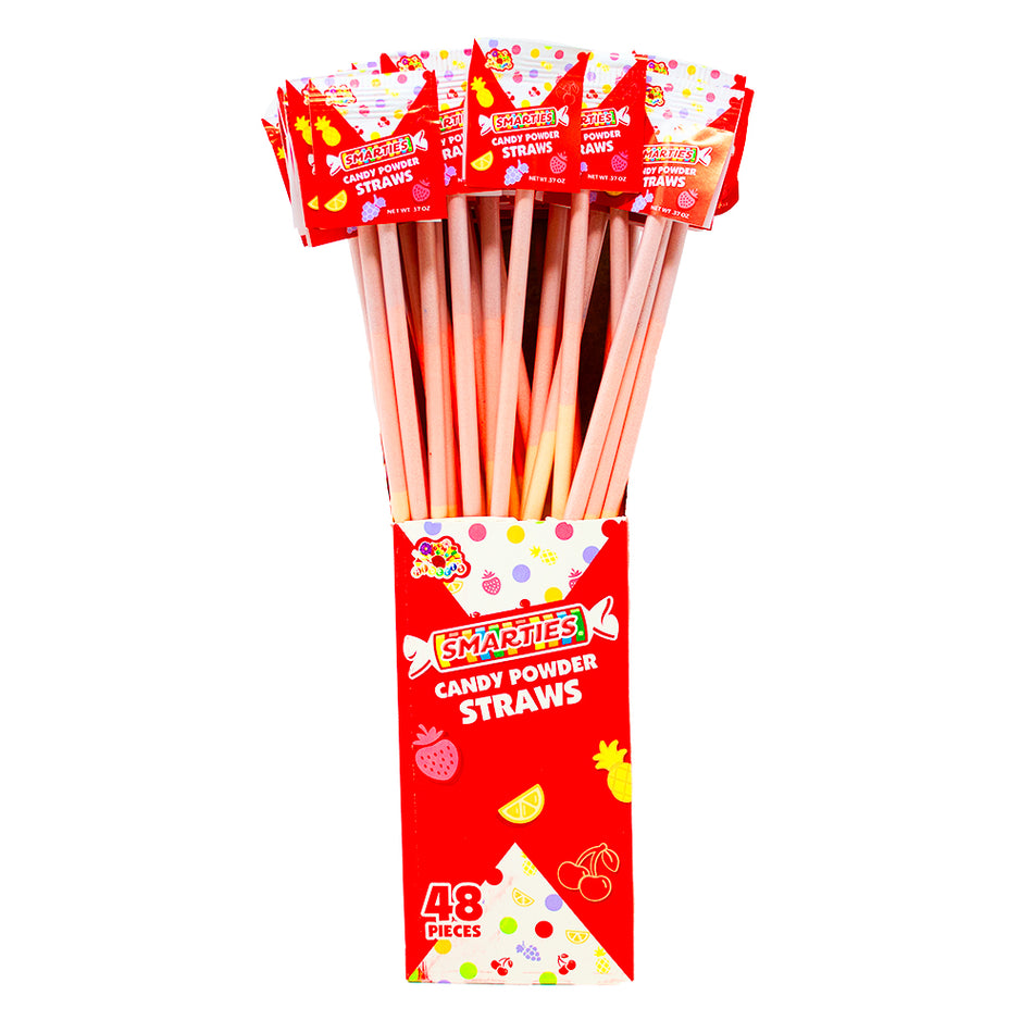 Smarties Giant Pixy Straws .37oz - 48 Pack