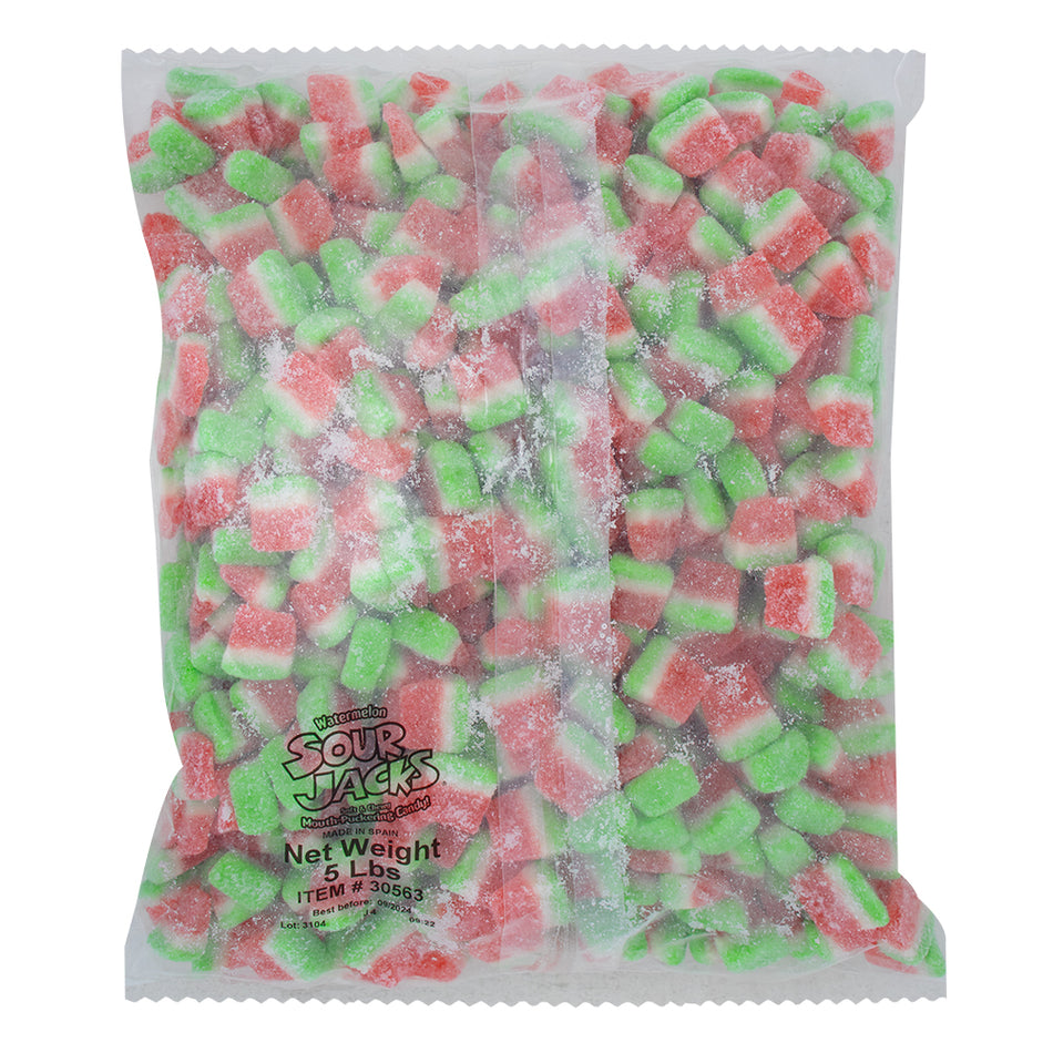 Sour Jacks Watermelon Wedges 5lbs - 1 Bag 