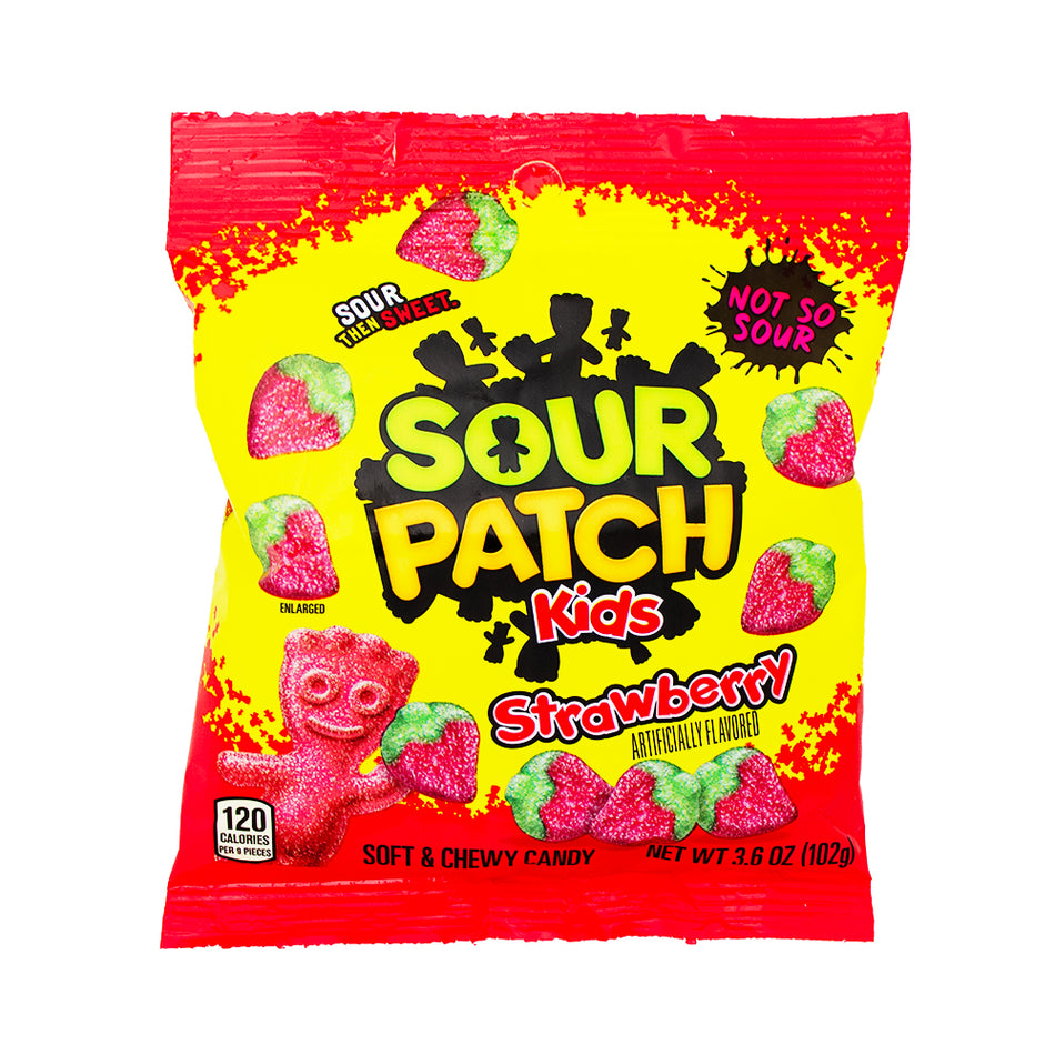 Sour Patch Kids Strawberry 3.6oz- - 12 Pack
