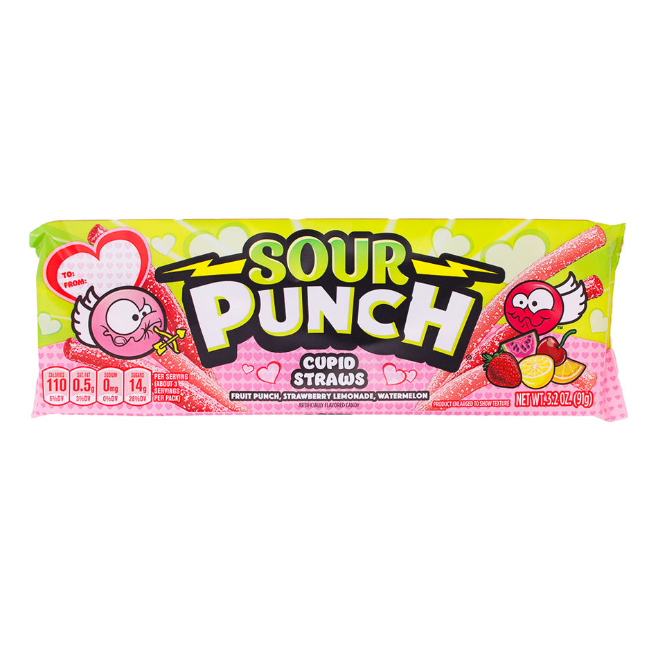 Sour Punch Cupid Straws - 3.2oz - 24 Pack\