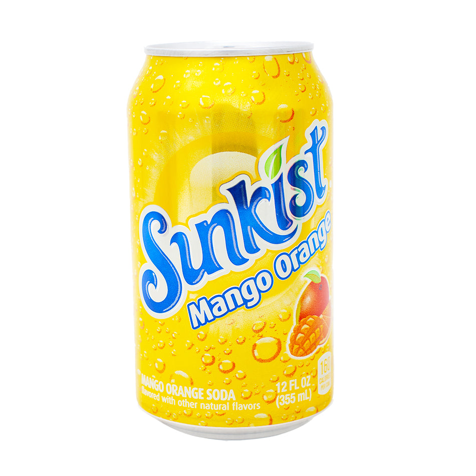 Sunkist Mango Orange Soda 355mL - 12 Pack