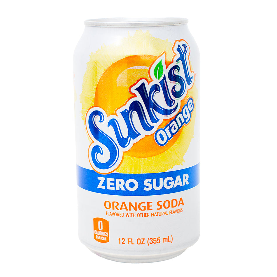 Sunkist Zero Sugar Orange Soda 355mL - 12 Pack