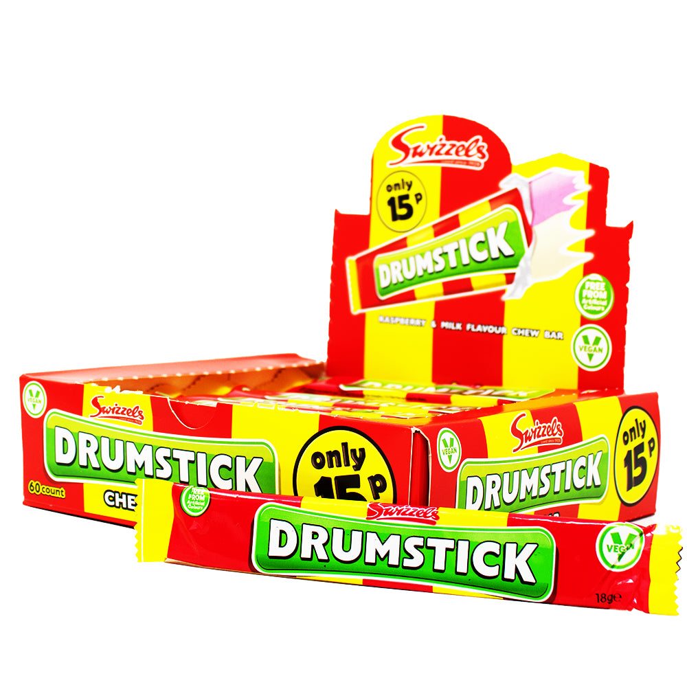 Swizzel's Drumstick Chew Bar (UK) 18g - 60 Pack