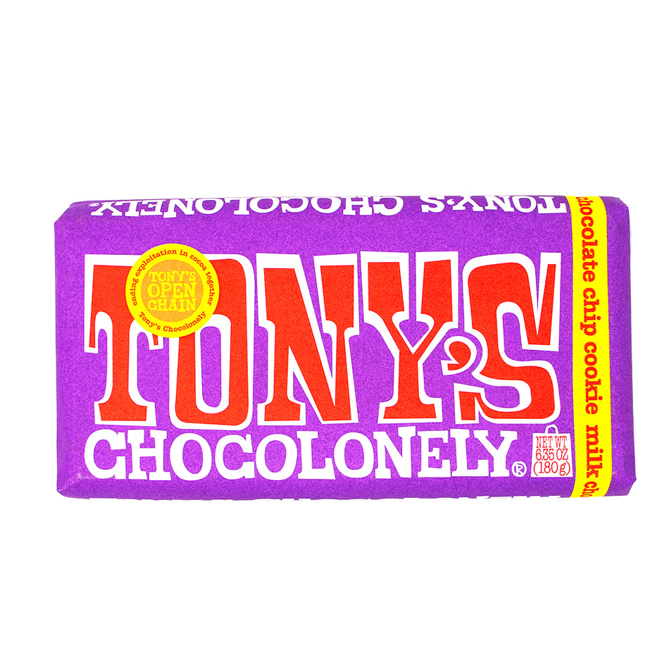 Tony's Chocolonely Milk Chocolate Chip Cookie 180g - 15 Pack
