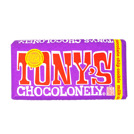 Tony's Chocolonely Milk Chocolate Chip Cookie 180g - 15 Pack