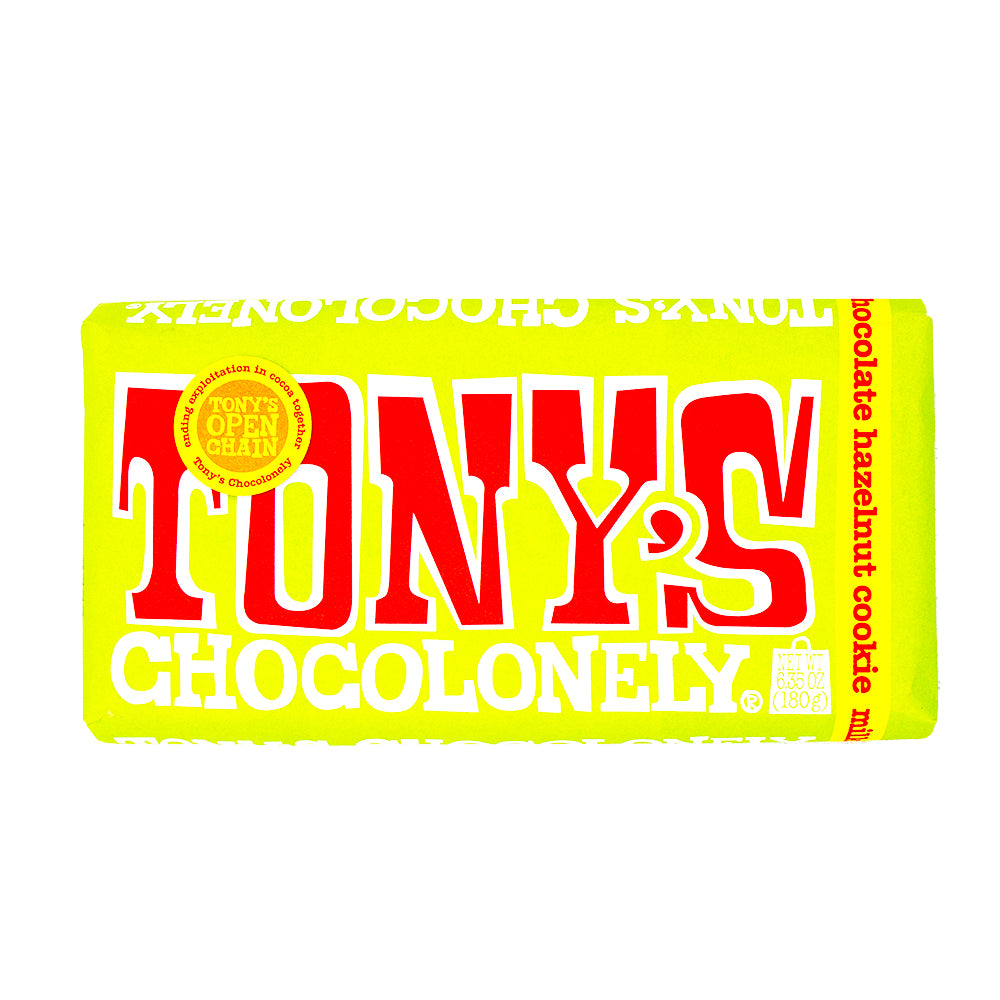 Tony's Chocolonely Milk Chocolate Hazelnut 180g - 15 Pack