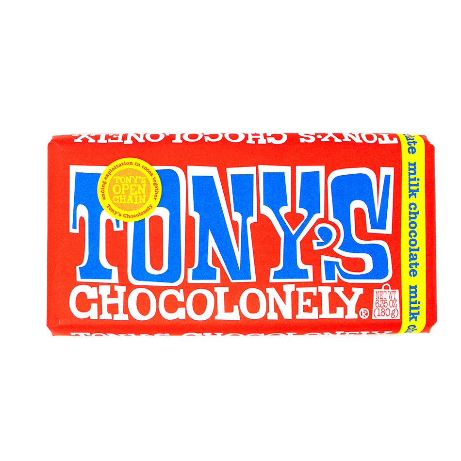 Tony's Chocolonely Milk Chocolate 180g - 15 Pack
