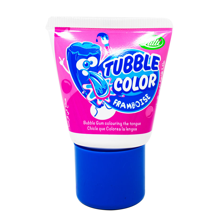 Lutti Tubble Blue Raspberry Squeeze Bubble Gum 35g - 18 Pack