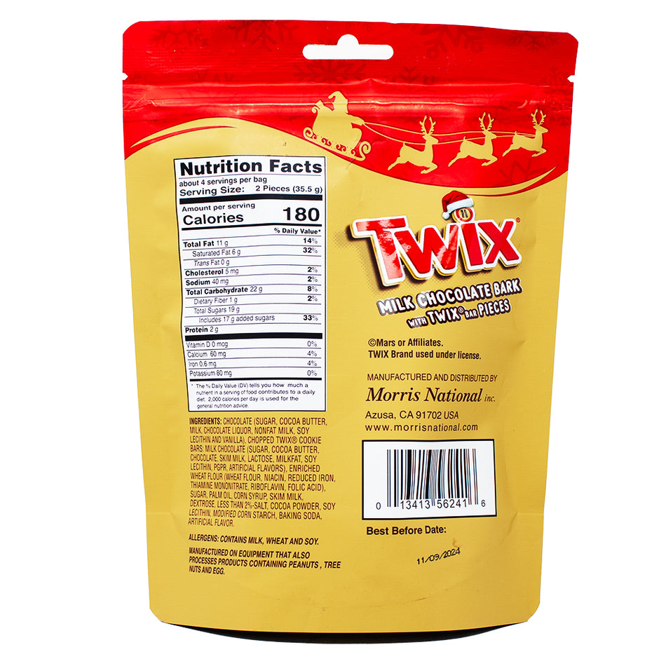 Twix Chocolate Bark - 12 Pack Nutrition Facts Ingredients