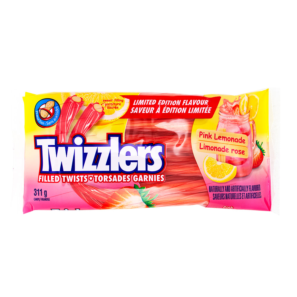 Twizzlers Pink Lemonade Filled Twists 311g - 12 Pack