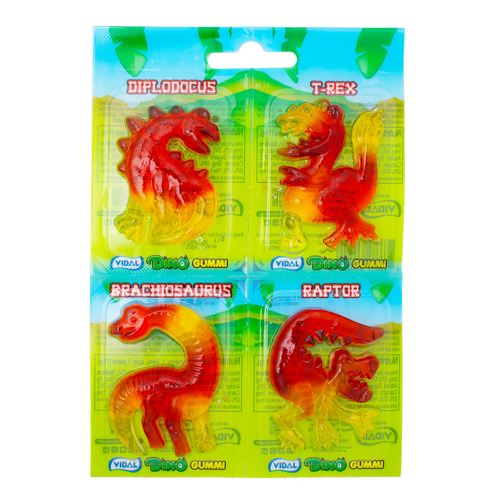 Vidal Dino Gummi 66g (4 Pieces) - 11 Pack