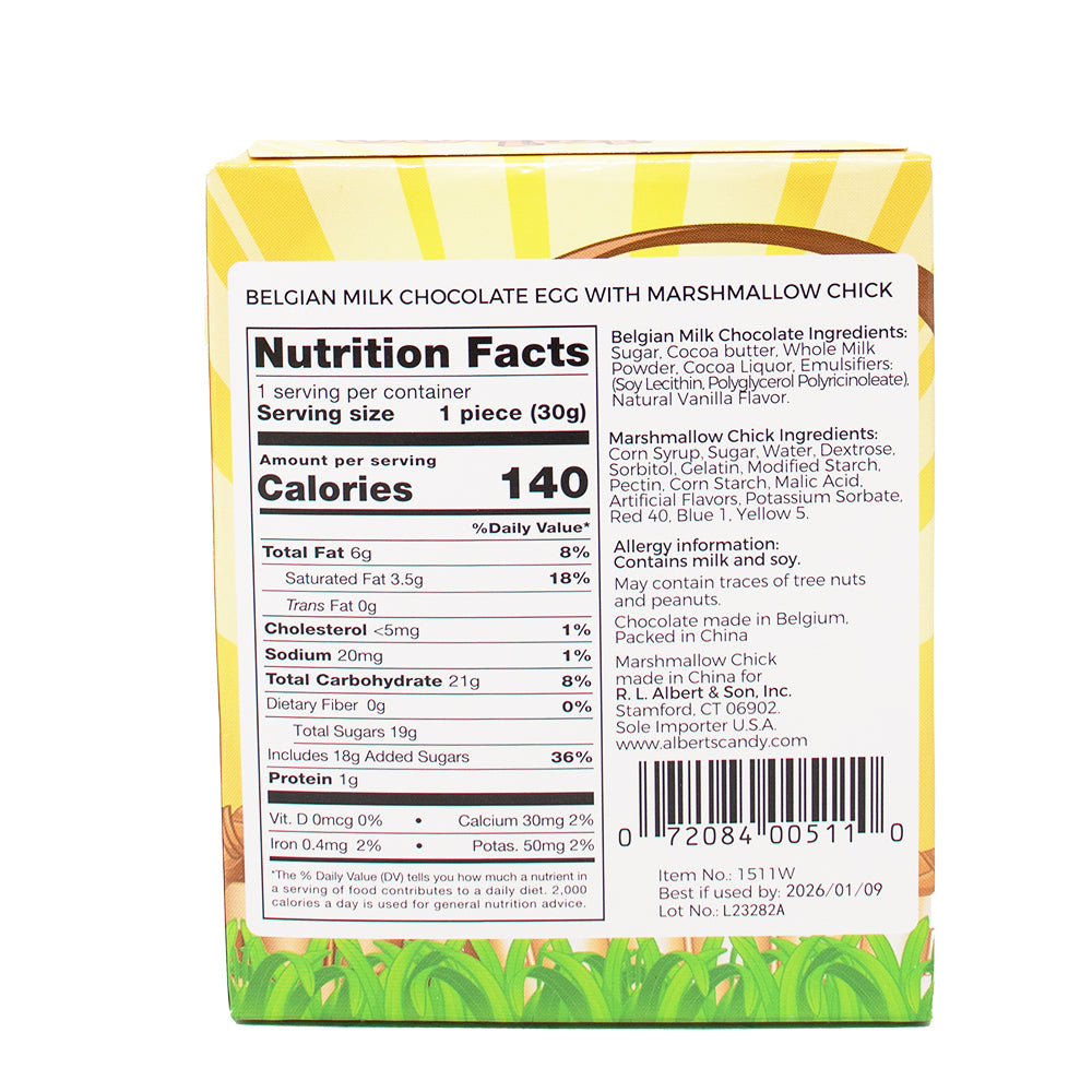 Peekaboo Chick 1.05oz - 6 Pack Nutrition Facts Ingredients