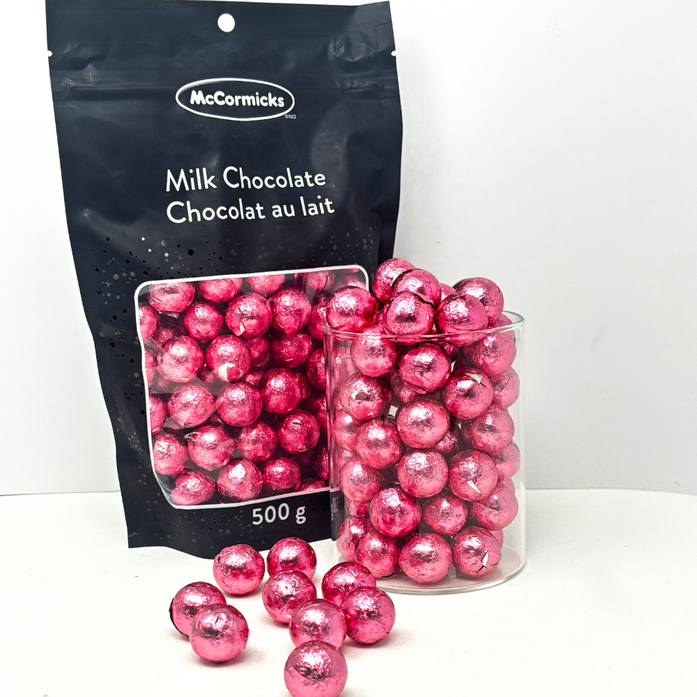 McCormicks Light Pink Chocolate Balls - 500g