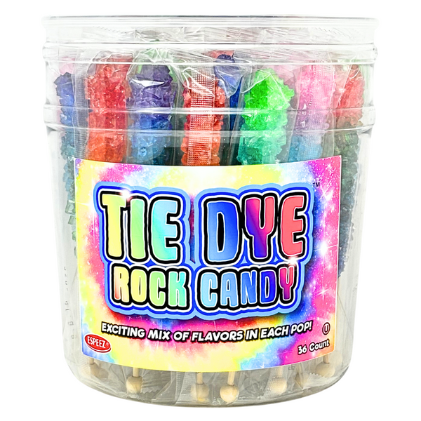 Rock Candy Sticks Tie Dye 36 Pieces - 1 Tub