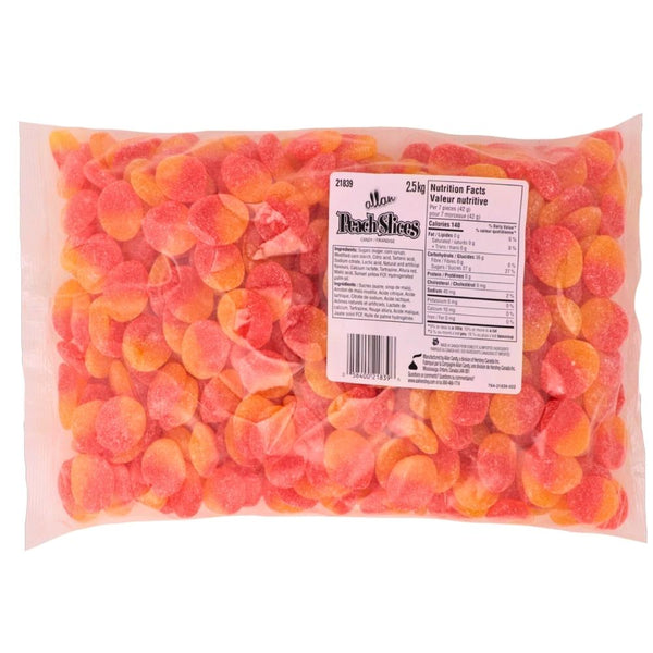 Allan Candy - Peach Slices - Bulk Candy Canada - Nutrition Facts - Ingredients